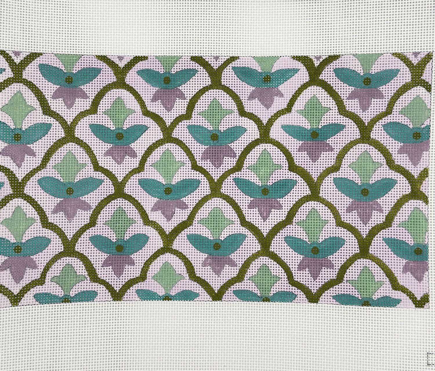 Lavender Floral Clutch