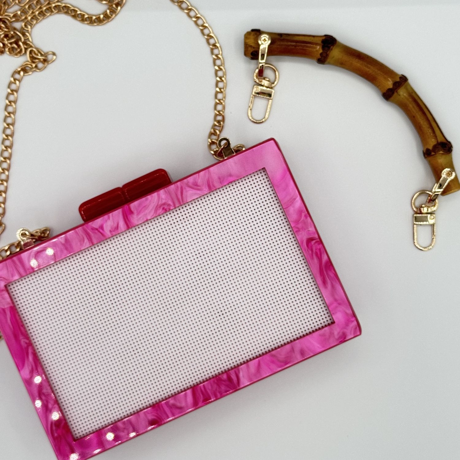 Acrylic Clutch - Pink