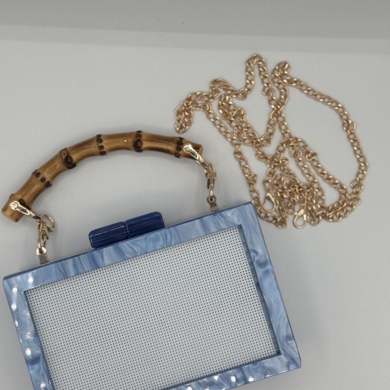 Acrylic Clutch - Periwinkle