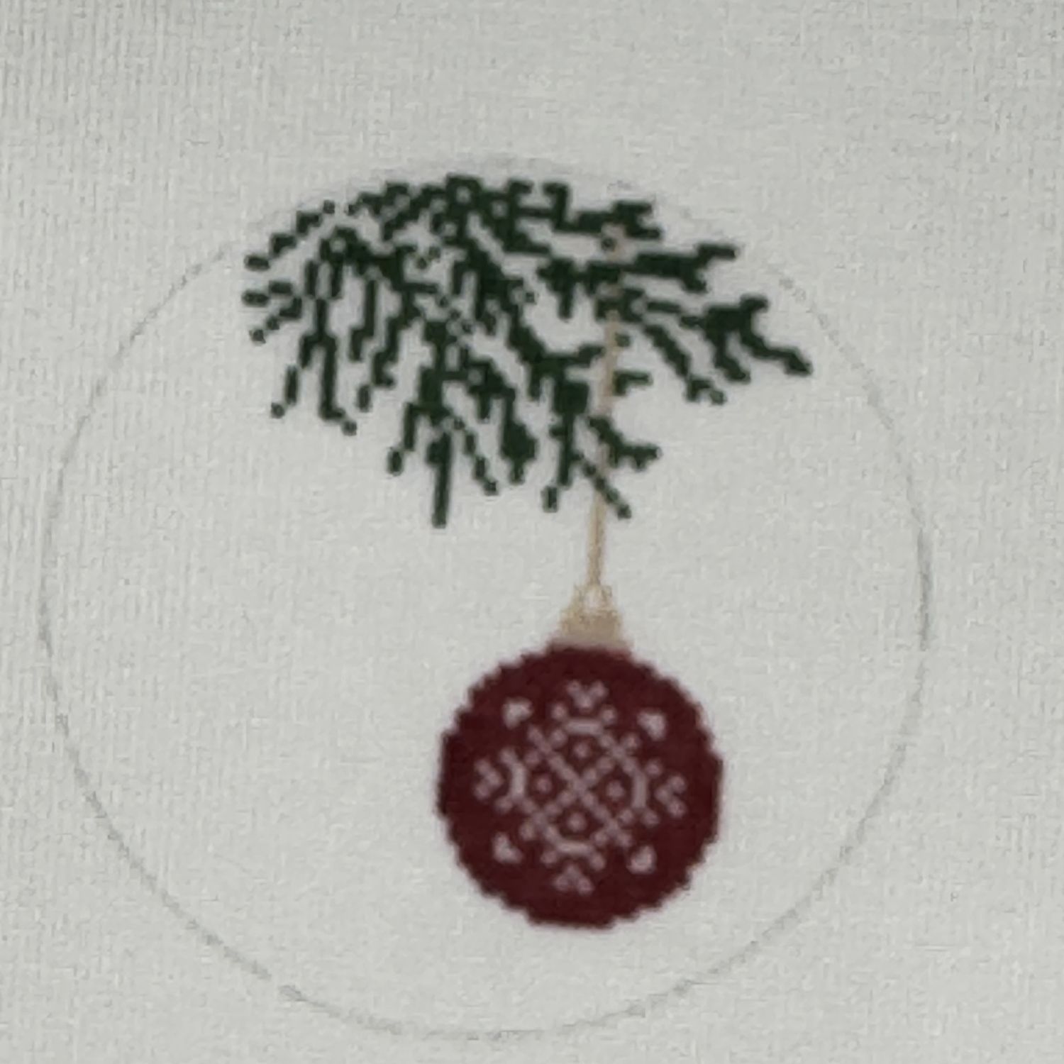 Card Art - Snowflake Bauble