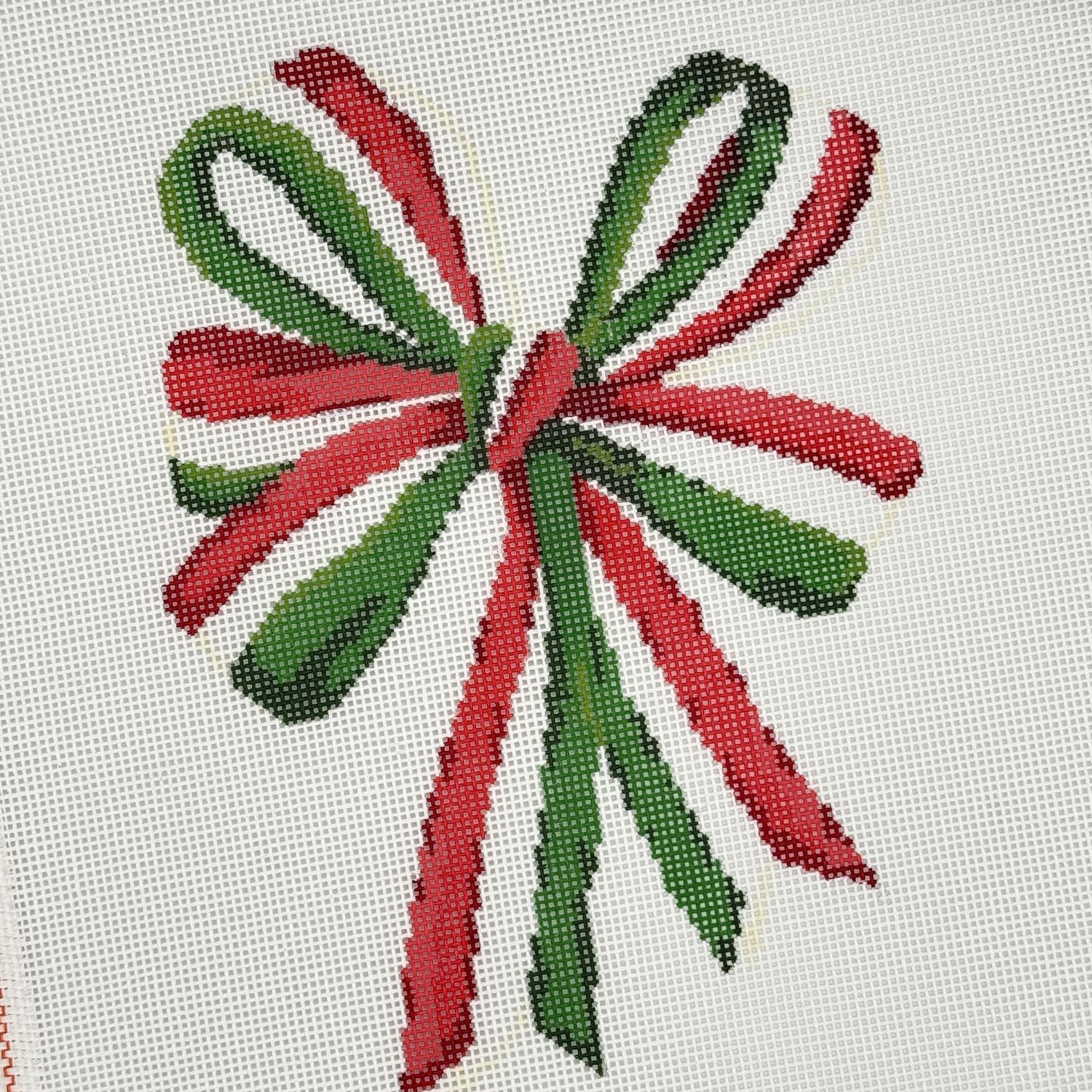 Green, Red &amp; White Bow