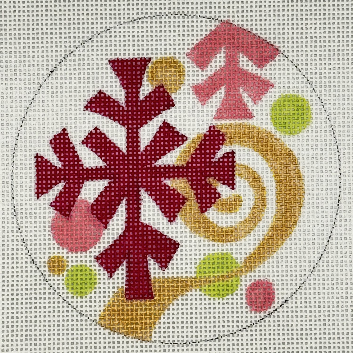 Graphic Snowflake Orn.