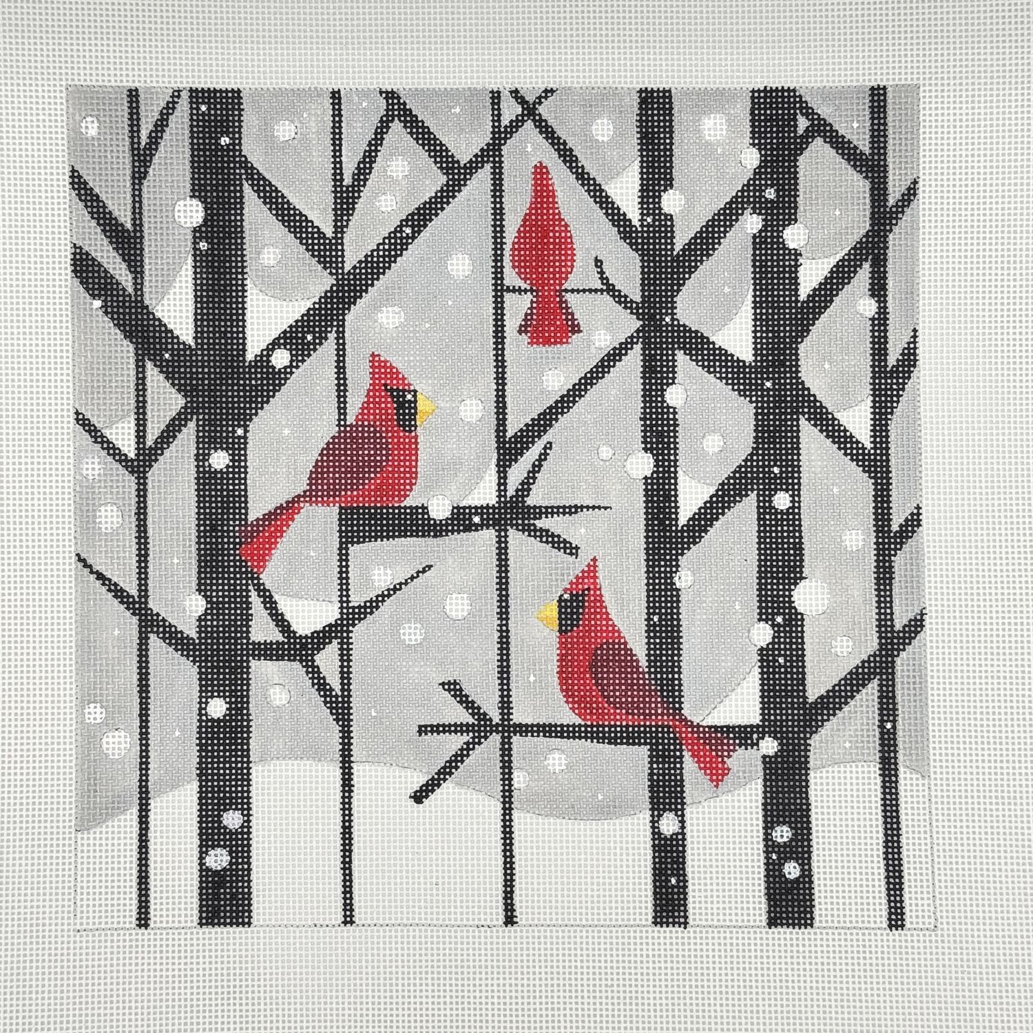 Cardinals in Trees - Winter