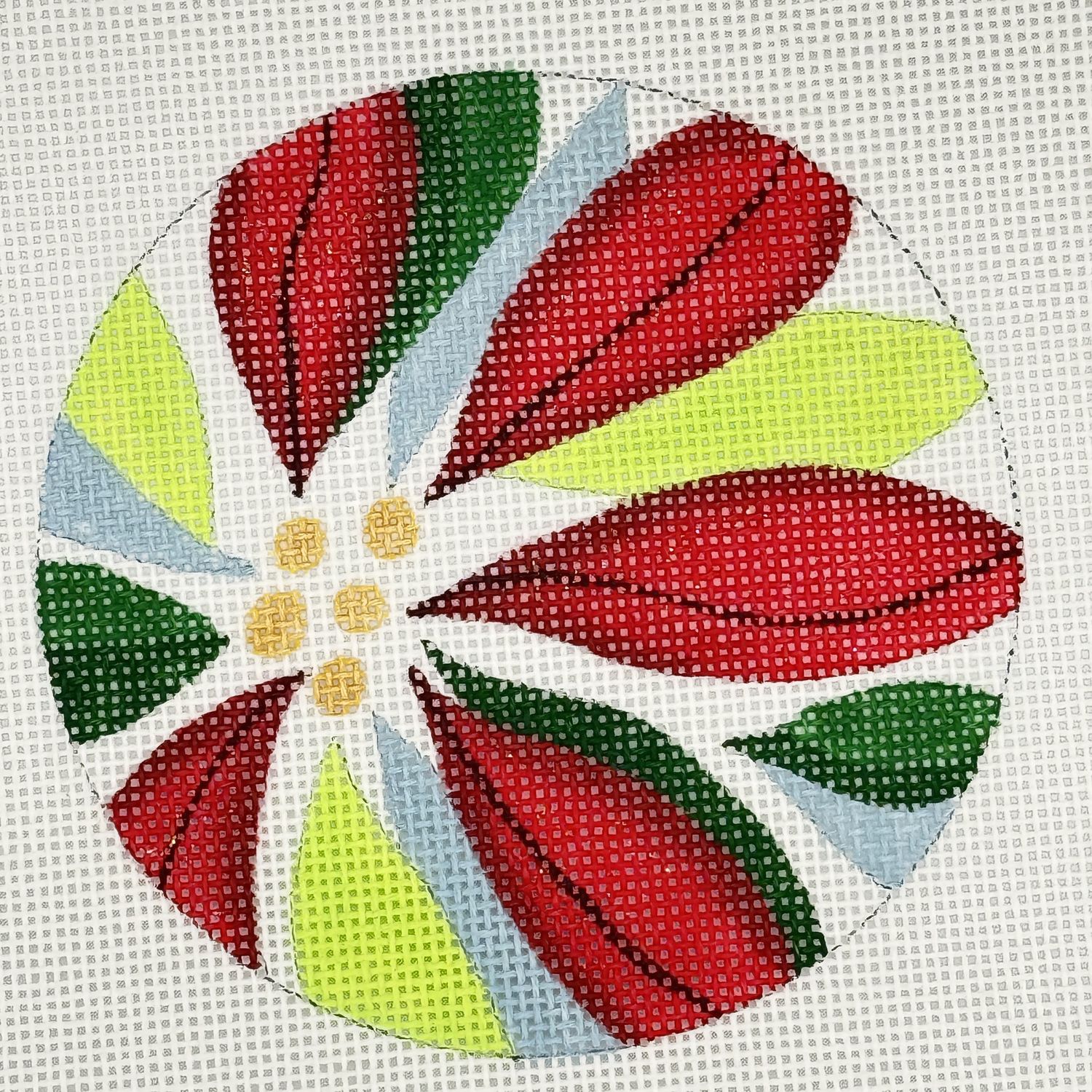 Pointsettia Round