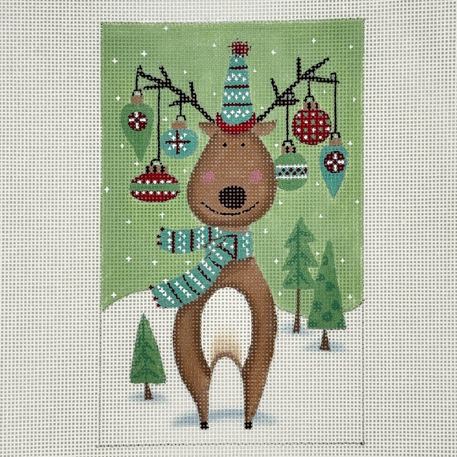 Reindeer in the Snow