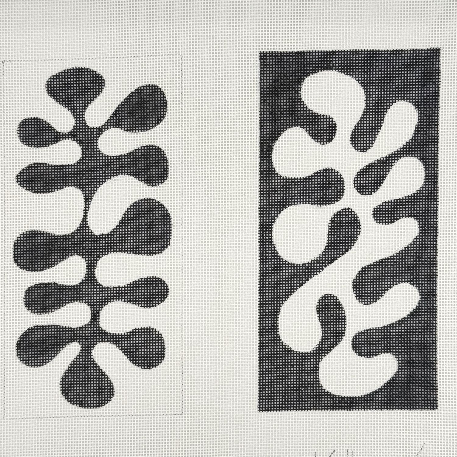 Cutouts Eyeglass Case -B &amp; W