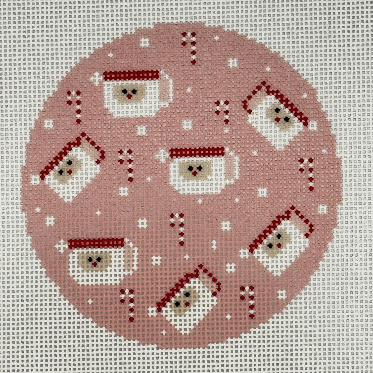 Pink Santa Mug Round