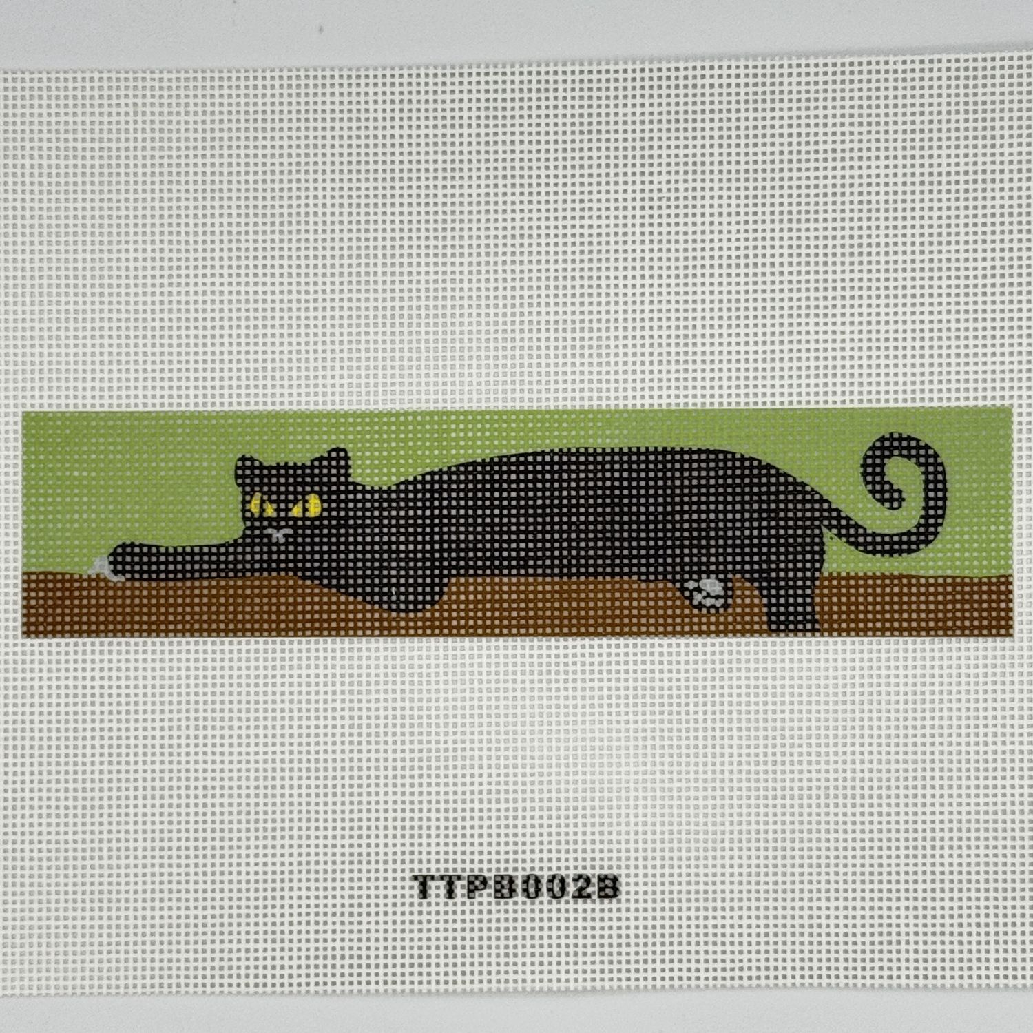 Cat on Green Bookmark