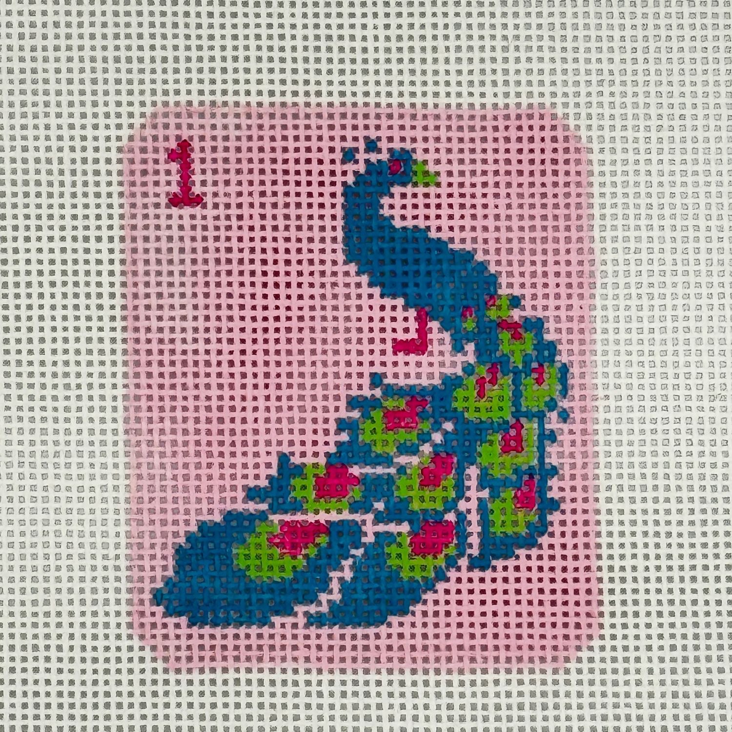 Mahjong 1 Bam Pink/Green