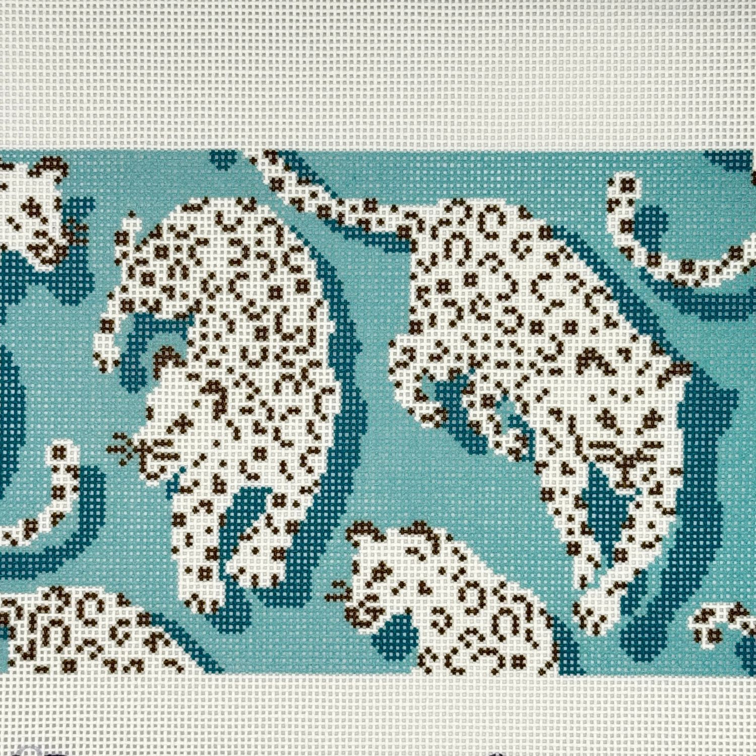 Leopard Clutch Blue