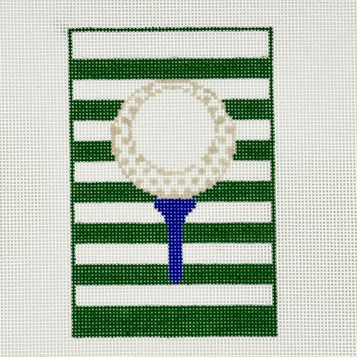 Golf Ball/Tee on Stripes