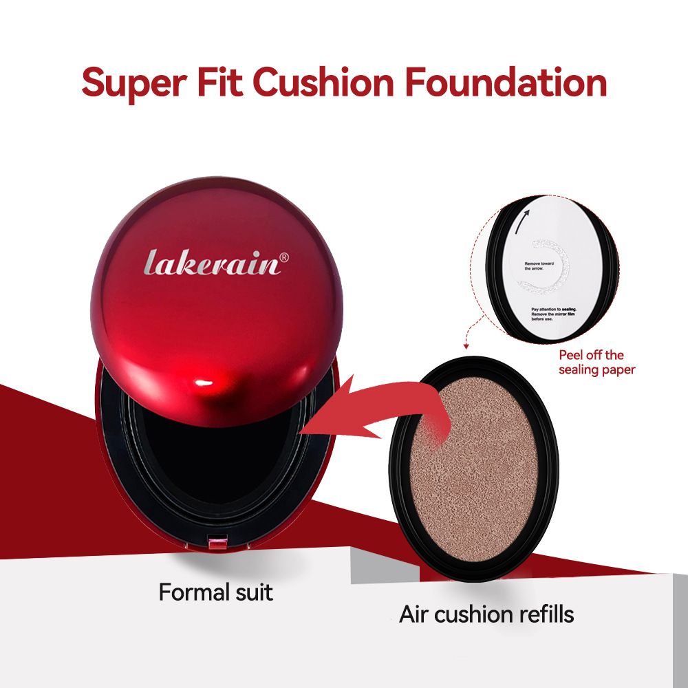 Cross-border Lakerain Air Cushion Foundation Replacement Natural Clear Cool Warm Color Air Cushion Foundation
