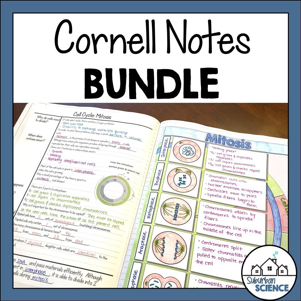 Biology Cornell Notes Bundle