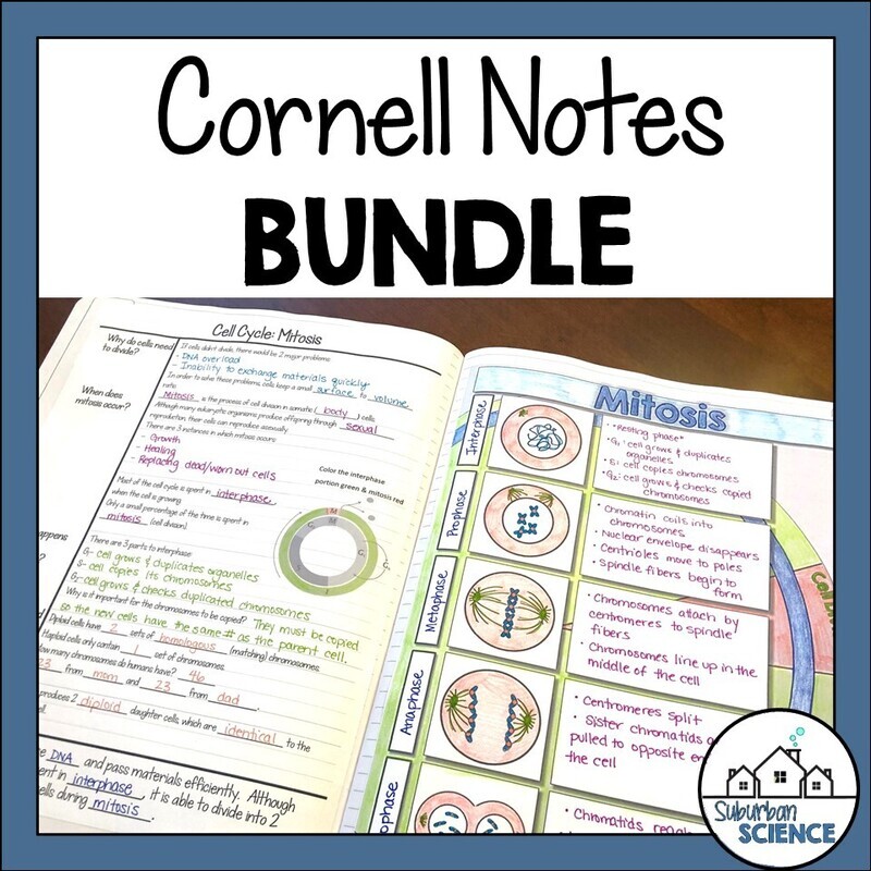 Biology Cornell Notes Bundle