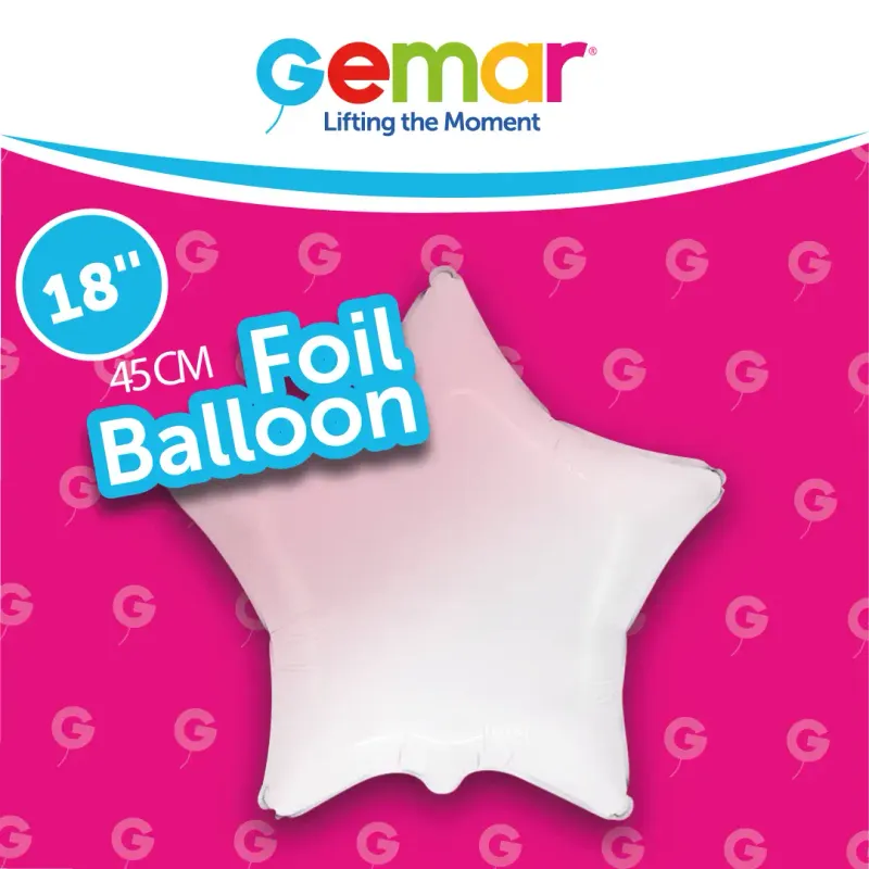 Baby Pink Gradient Star 173536 18"
