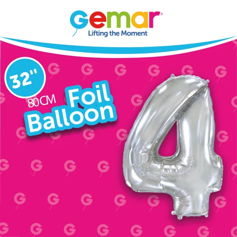 Number 4 Silver 171549 32"