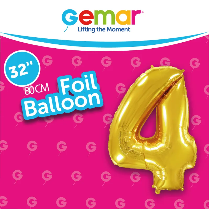 Number 4 Gold 171341 32"