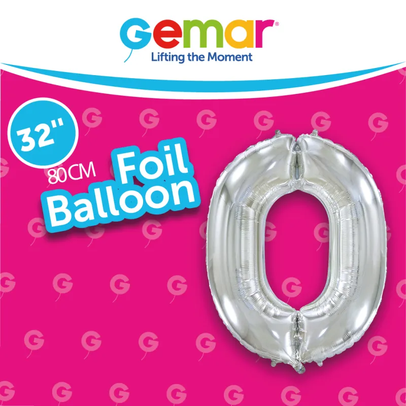 Number 0 Silver 171501 32"