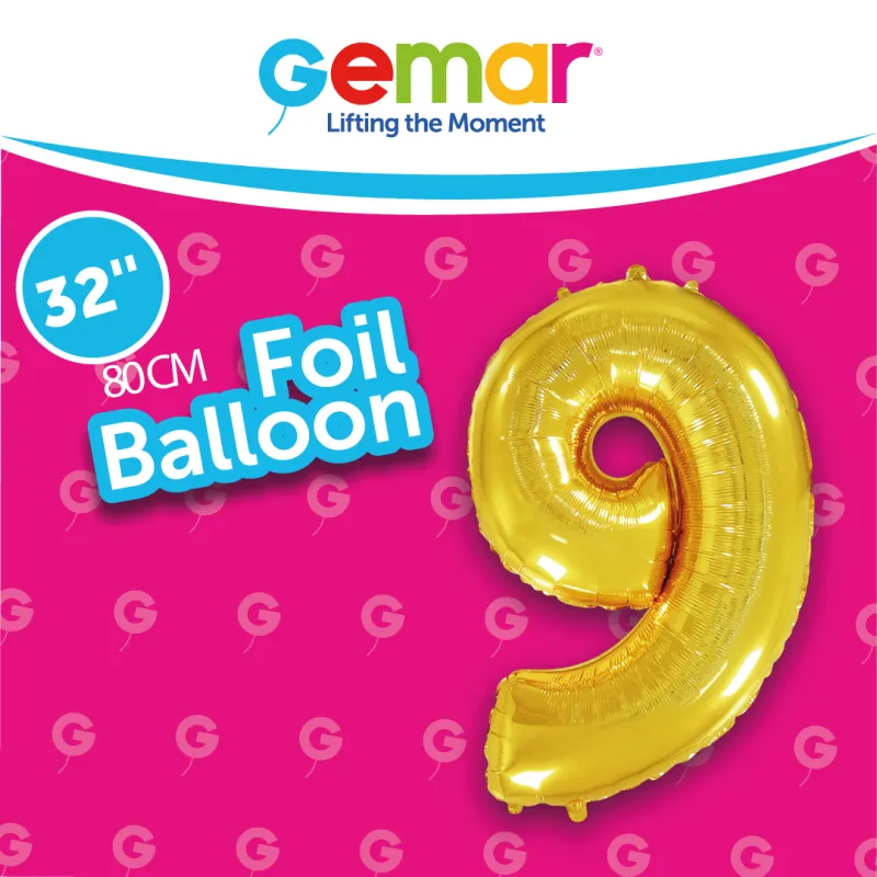 Number 9 Gold 171396 32"