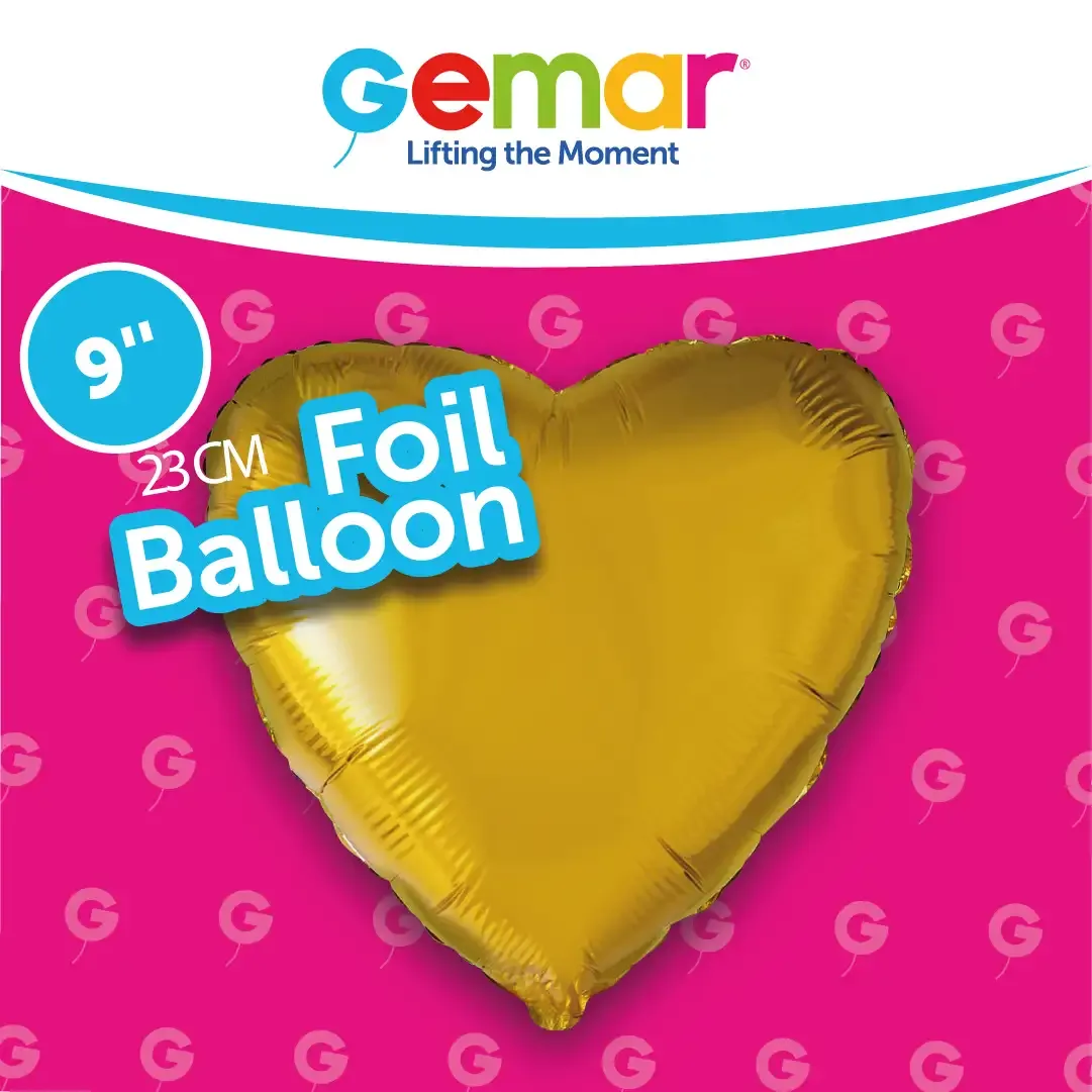 Gold Heart 173918 9"
