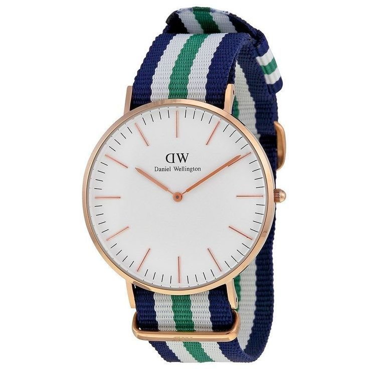 Daniel Wellington Verde Azul Blanco