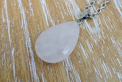 Unconditional Love Pendant &amp; Necklace | Rose Quartz