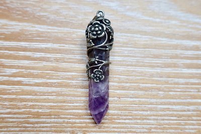 All Healer Flower Pendant &amp; Necklace | Amethyst