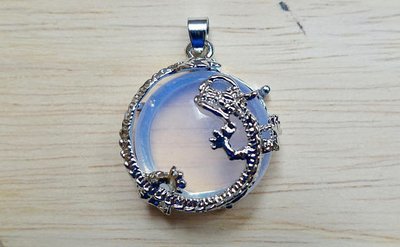 Inspiration &amp; Creativity Dragon Pendant &amp; Necklace | Opal Stone