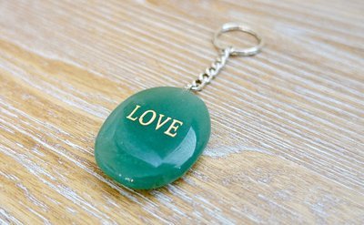 Money Magnet Stone Keychain | Green Aventurine