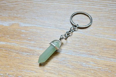 Money Magnet Stone Keychain | Green Aventurine