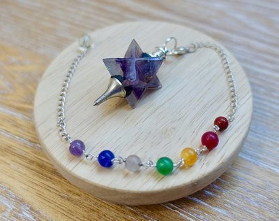 All-Healer Pendulum| Merkaba Star Point  | Amethyst