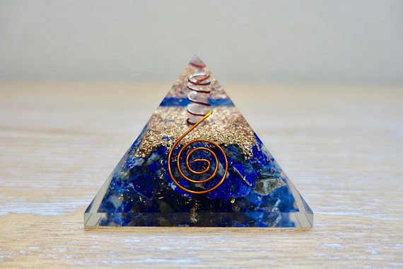 Inner Power Lapis Lazuli Stone 50-60mm Orgone Pyramid