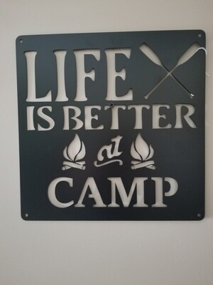 16&quot; x 16&quot; At Camp