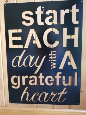 22&quot; x 30&quot; Start Each Day