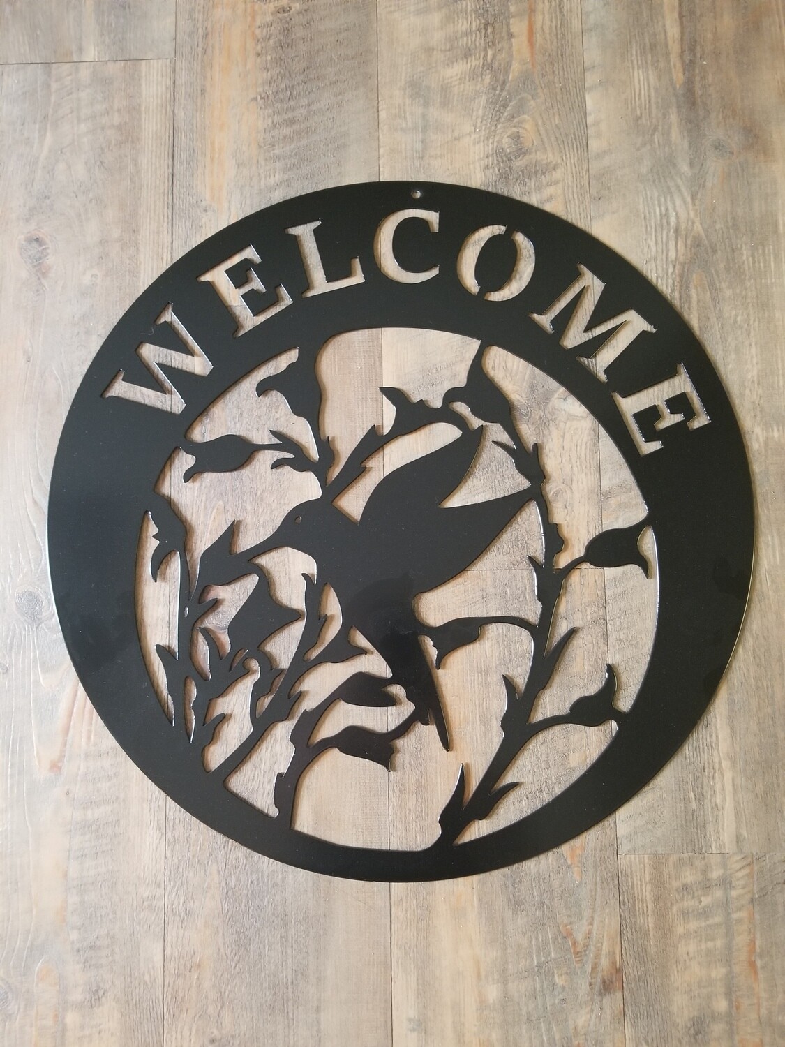 24&quot; diameter Hummingbird Welcome
