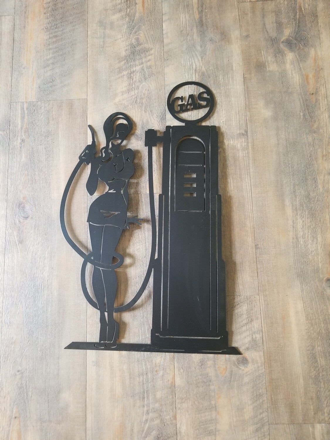 14&quot; x 24&quot; Gas Pump Lady