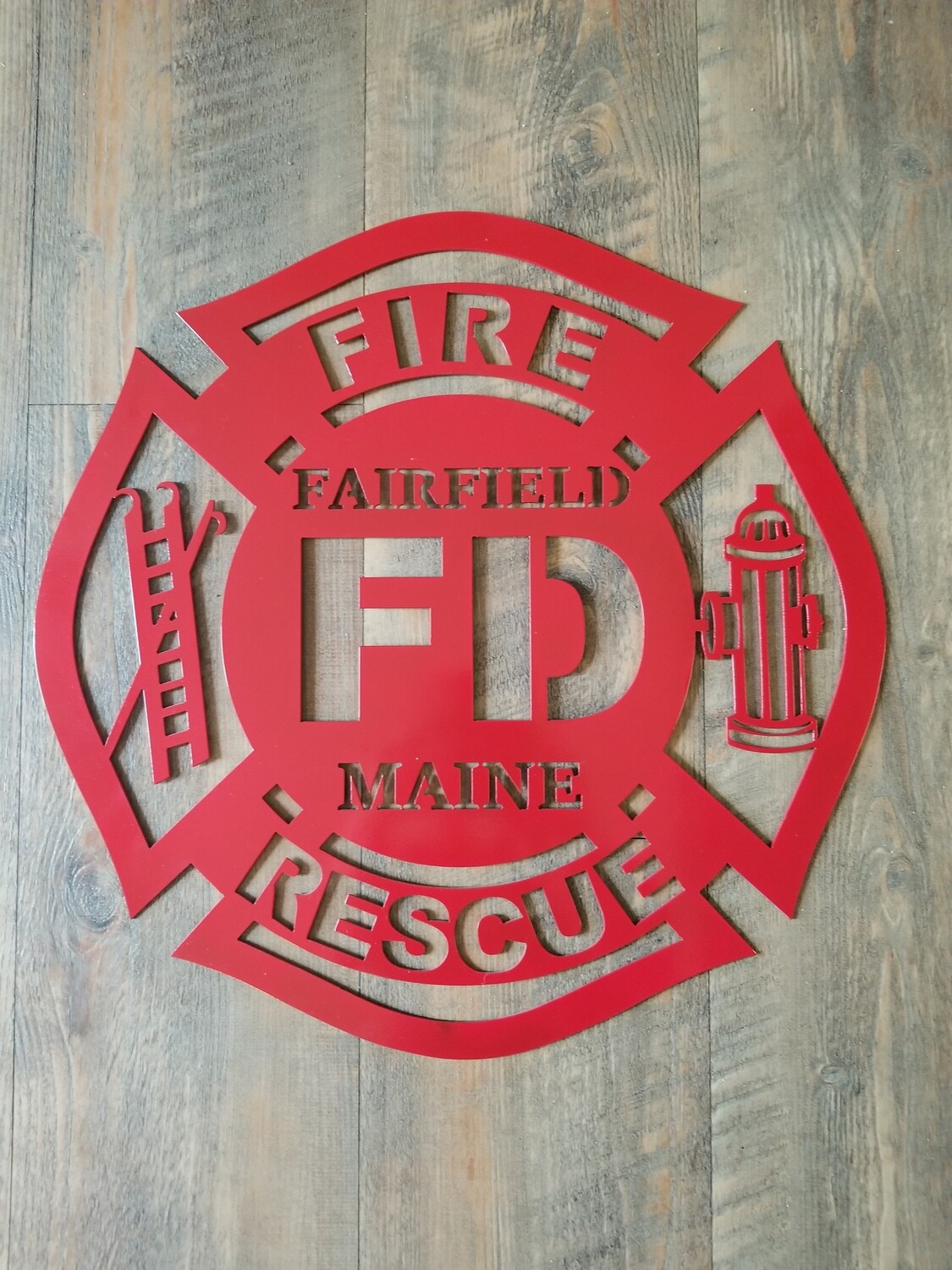 18&quot; Diameter Firefighter Maltese Cross