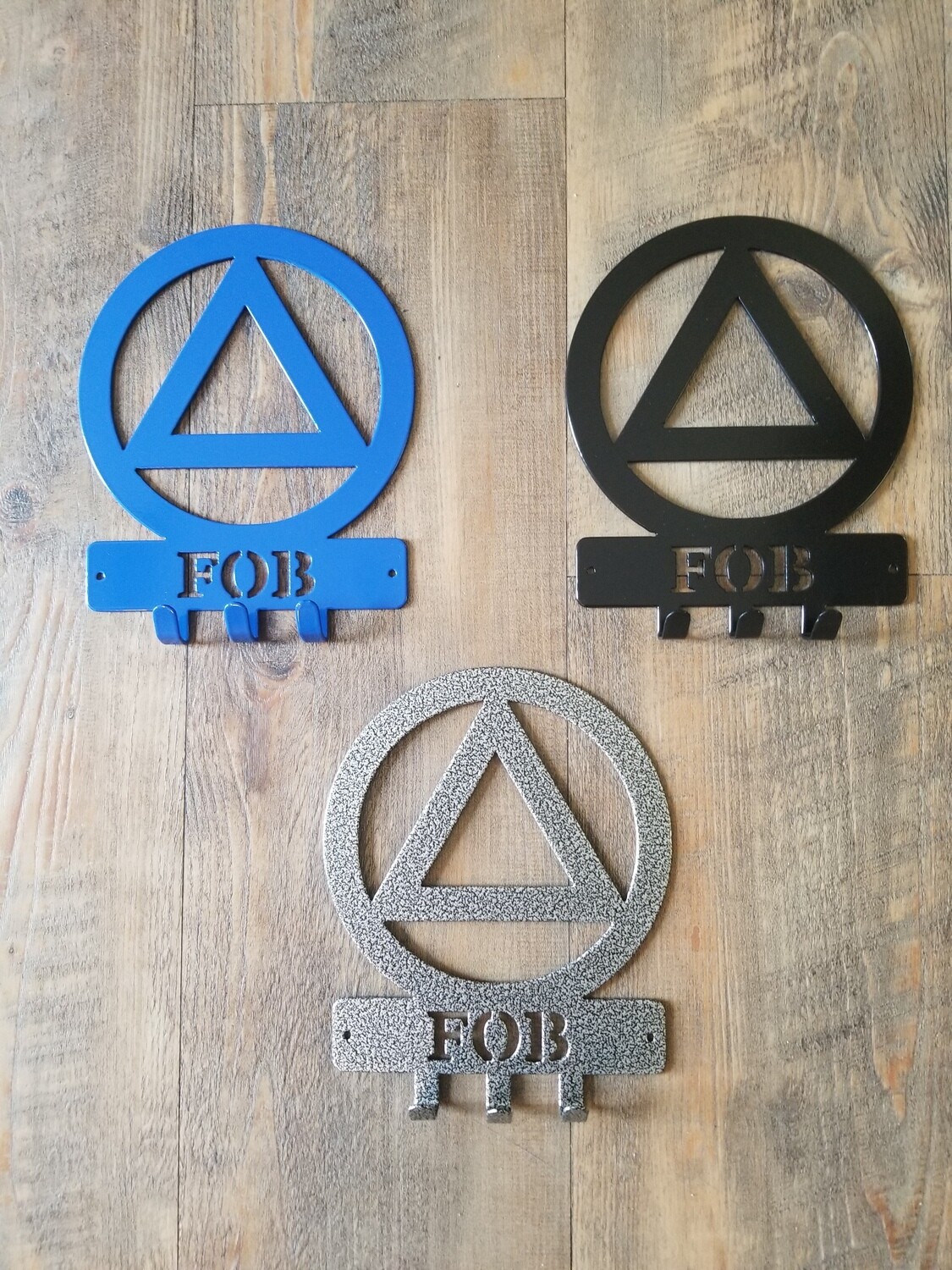 6.5&quot; x 8&quot; 12 Step Symbol FOB (Friend of Bill) Key Holder