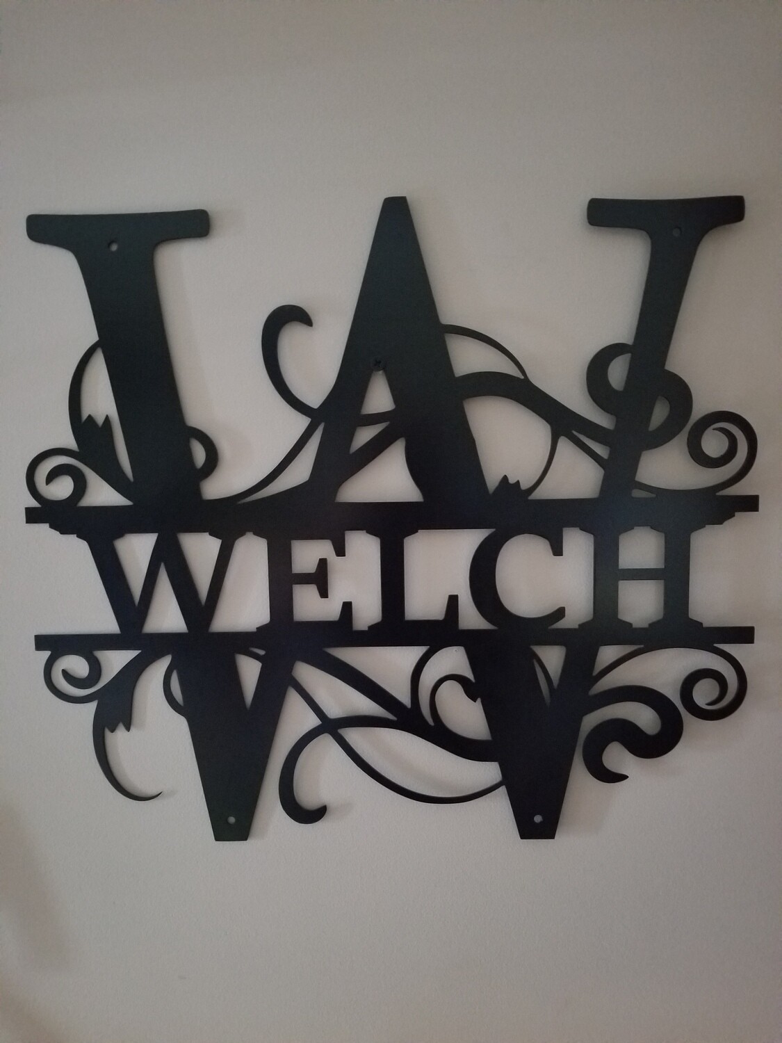 21&quot; x 24&quot; Monogram Name (size is approximate)