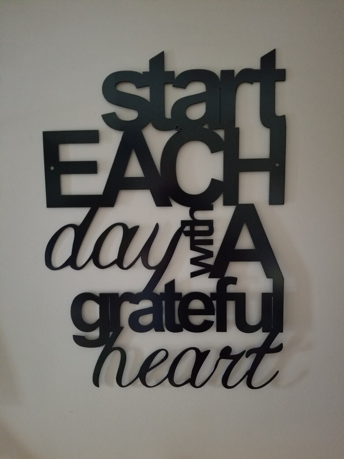 17&quot; x 24&quot; Start Each Day
