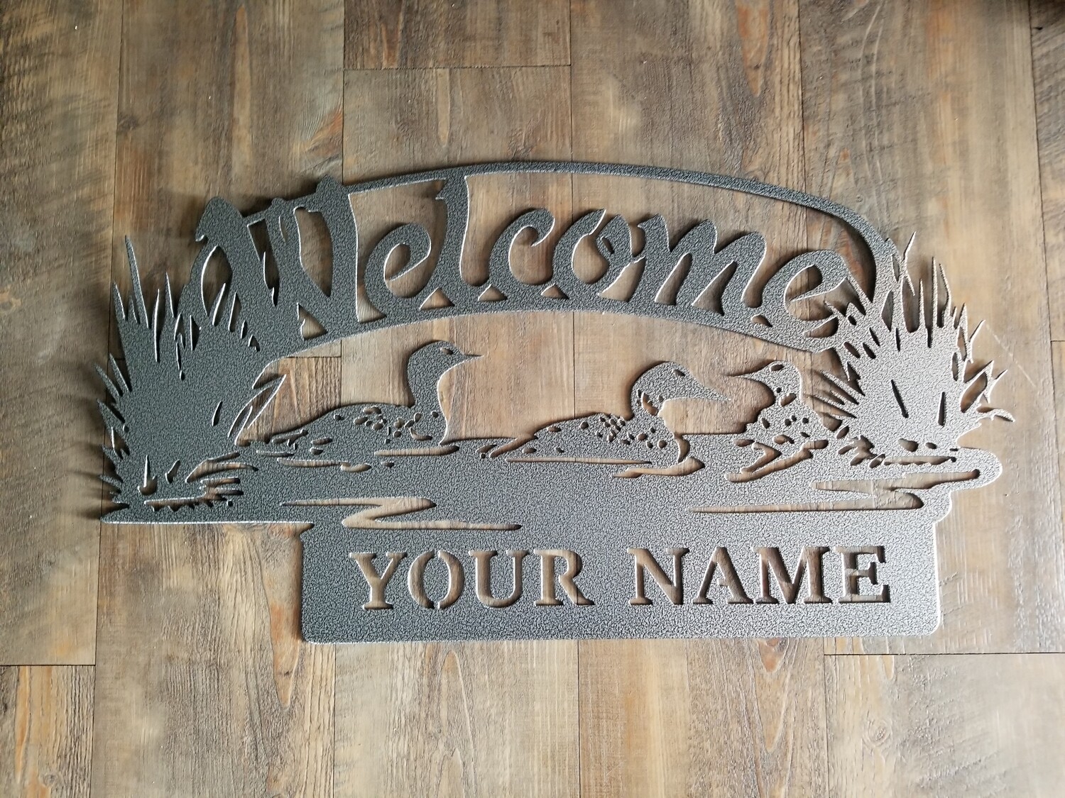 15&quot; x 28&quot; Custom Loon Welcome