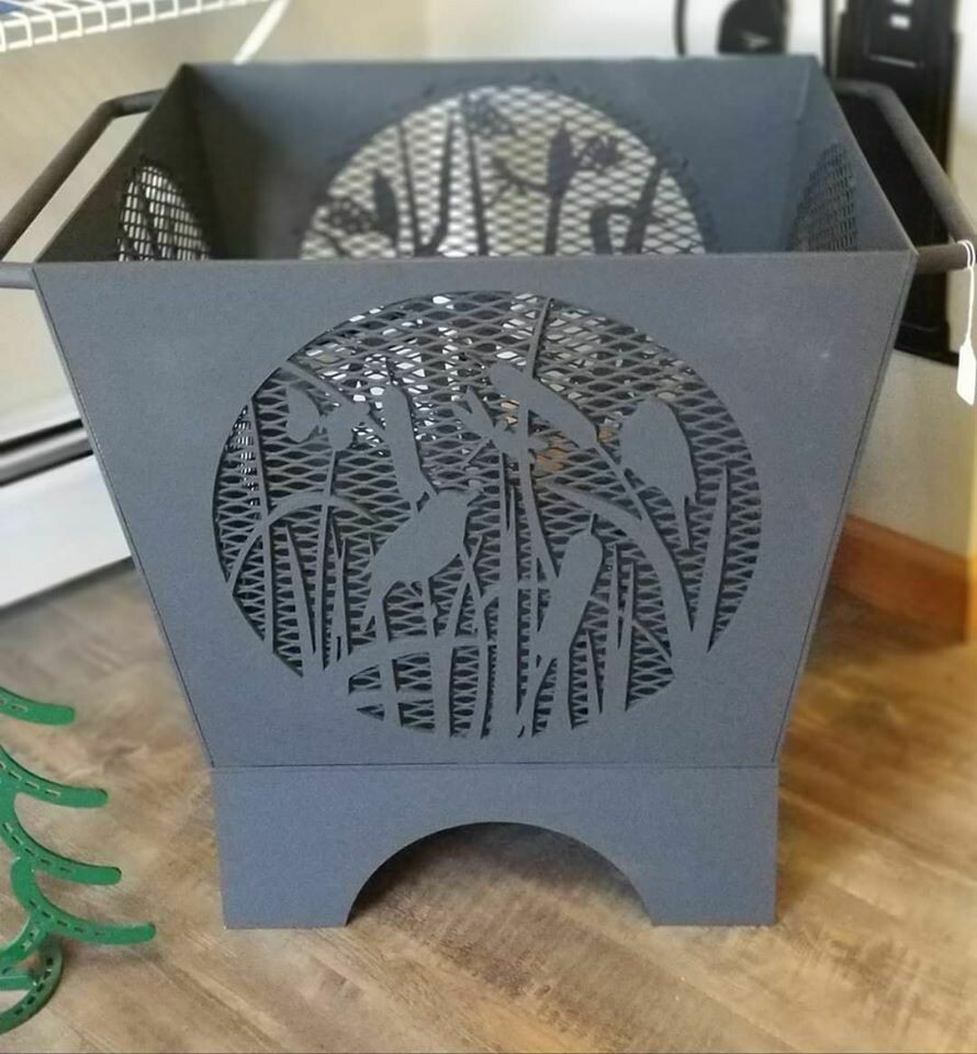 Roughly 24&quot;x 24&quot; Pond Life Fire Pit