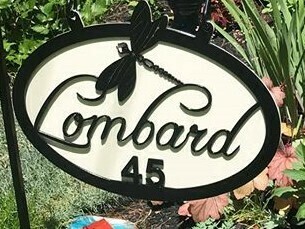 Dragonfly Sign Backer