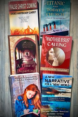 Various book covers that expose spiritual deception in Jesus Calling devotionals and other popular false christs