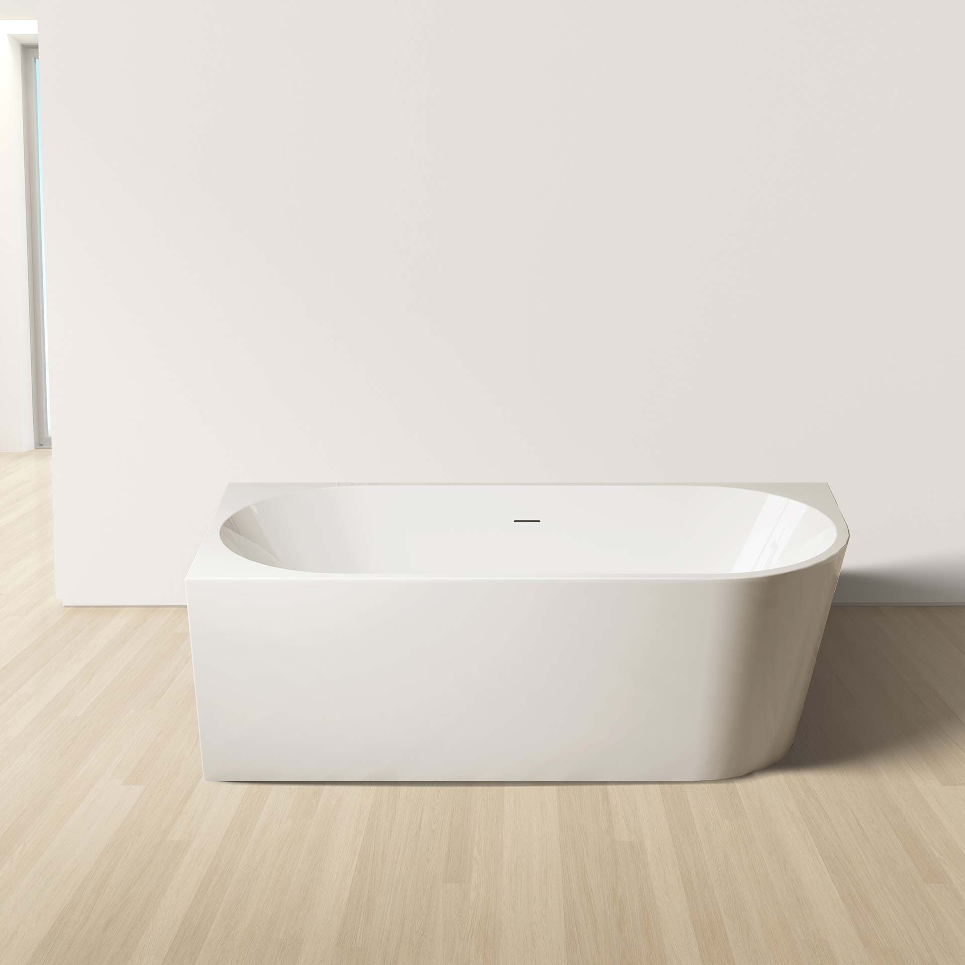 BAIN AUTOPORTANT BAIN D'ANGLE (180X80) GAUCHE BLANC BRILLANT