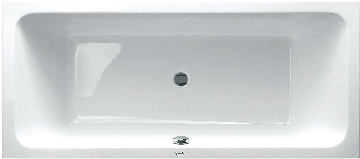 BAIN DUO D-CODE DURAVIT + PIEDS 180-80CM BLANC CENTRE