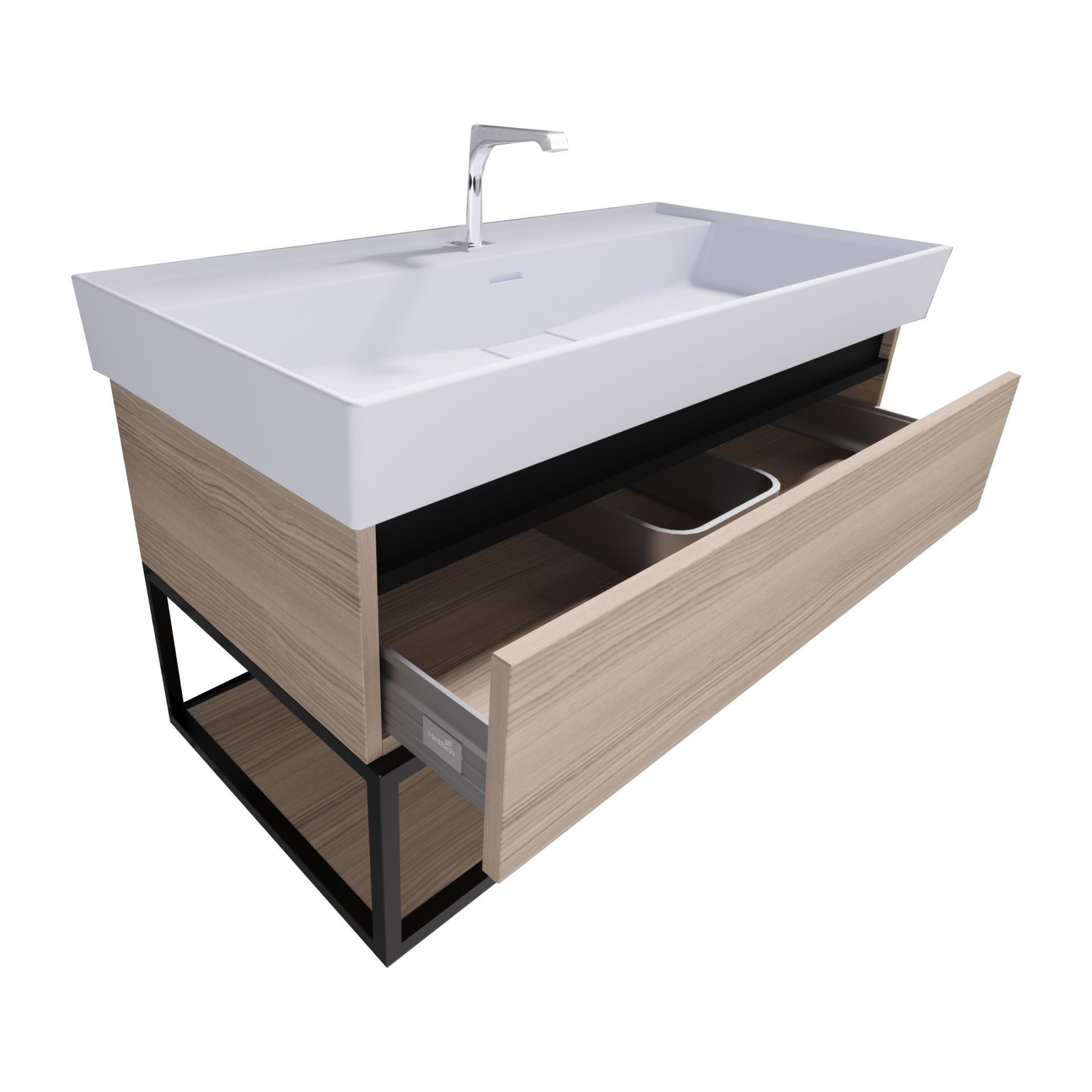 SHARP MEUBLE SOUS-PLAN (100CM) - NOISETTE