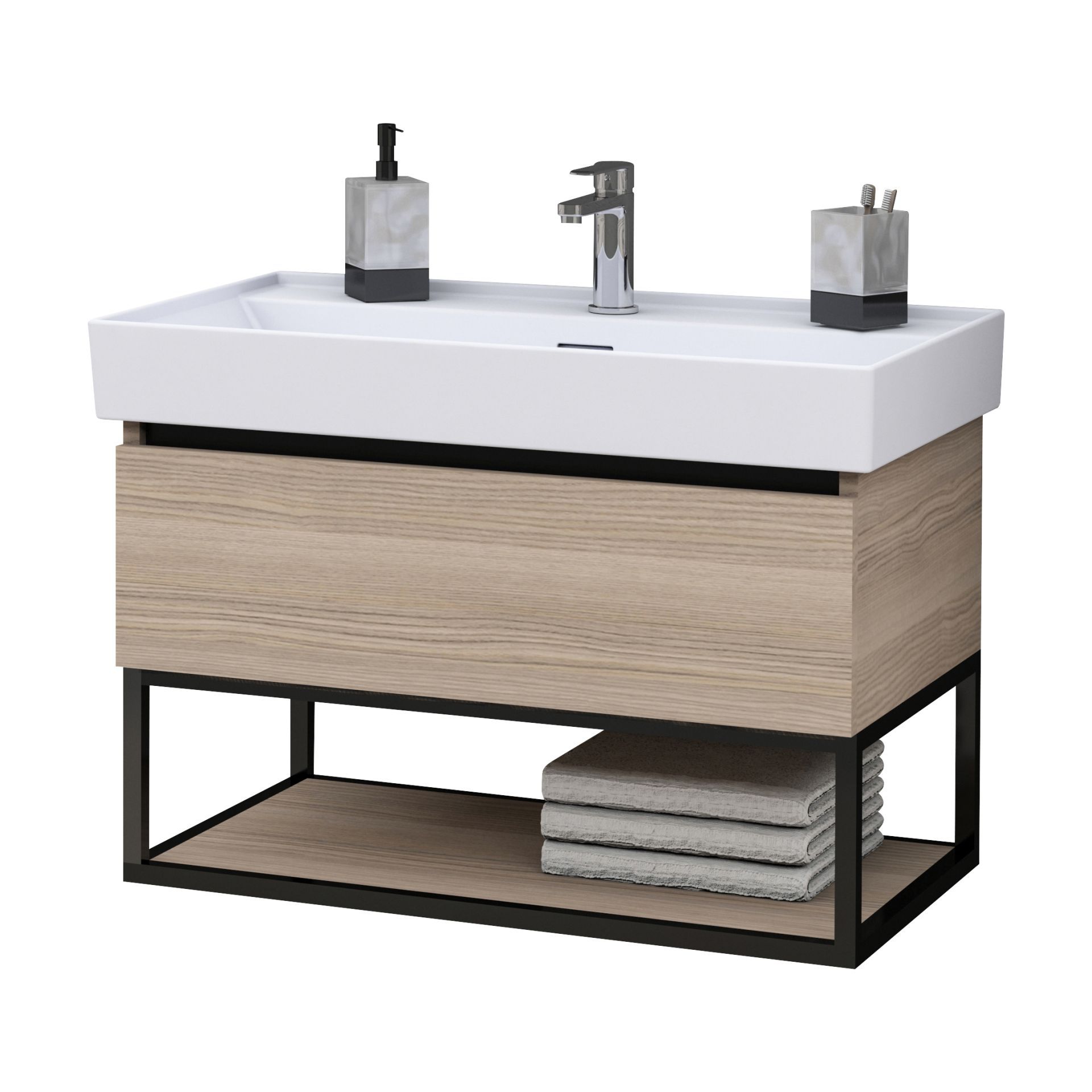 SHARP MEUBLE SOUS-PLAN (80CM) - NOISETTE