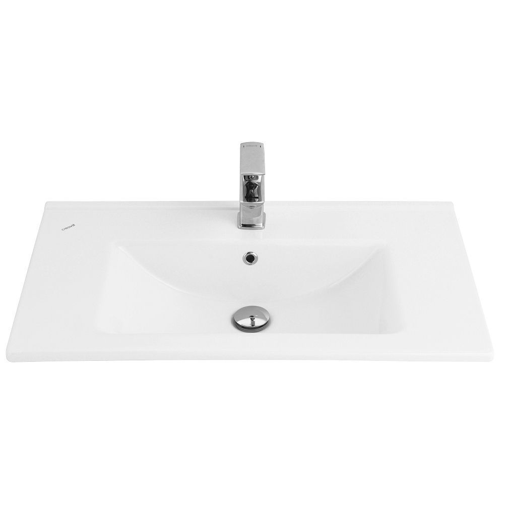 VASQUE SALLY EN CÉRAMIQUE (45X80CM) - BLANC