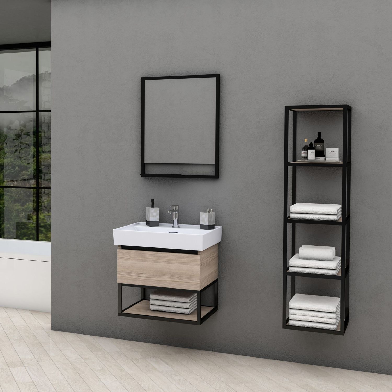 SHARP MEUBLE SOUS-PLAN (60CM) - NOISETTE